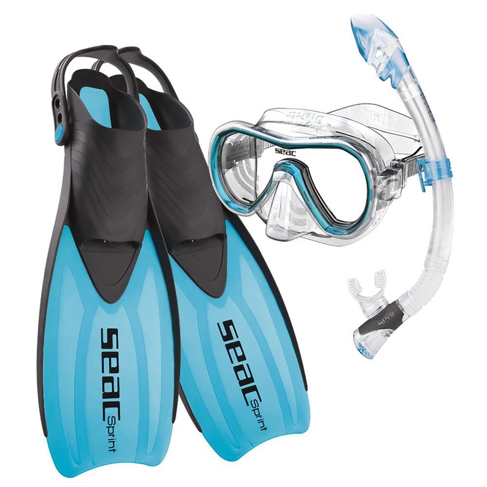 Seacsub Tris Sprint Dry Snorkeling Set Blau EU 45-47 von Seacsub