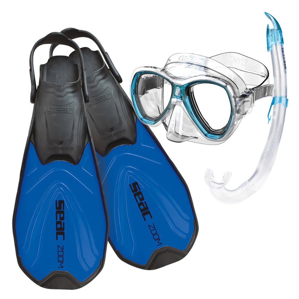 Seacsub Tris Zoom Set Durchsichtig,Blau EU 42-44 von Seacsub