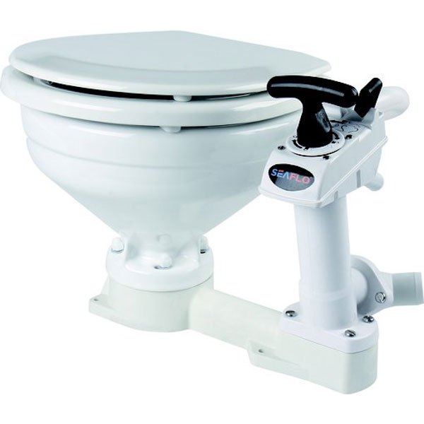 Seaflo Manual Toilet Weiß 33 x 33 x 42 cm von Seaflo