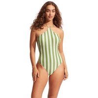 SEAFOLLY Damen Badeanzug Cabana High neck One Piece SEAFOLLY Damen Badeanzug Cabana High neck One Piece von Seafolly