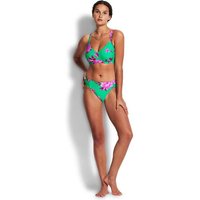 SEAFOLLY Damen Bikinihose Full Bloom Ruched Side Retro Pant SEAFOLLY Damen Bikinihose Full Bloom Ruched Side Retro Pant von Seafolly