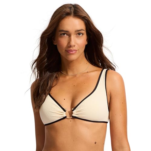 Seafolly Damen Bikini Oberteil Beach Bound Ecru 38 von Seafolly