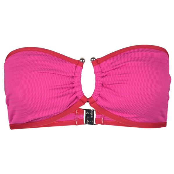 Seafolly - Women's Beach Bound Ring Front Bandeau - Bikini-Top Gr 38;40 rosa;schwarz von Seafolly