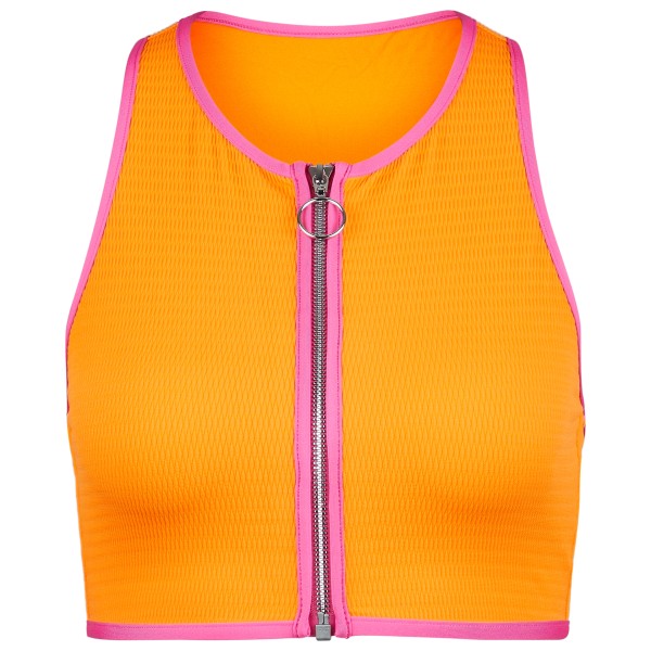 Seafolly - Women's Beach Bound Zip Front Tank Top - Bikini-Top Gr 8 orange Seafolly - Women's Beach Bound Zip Front Tank Top - Bikini-Top Gr 8 orange von Seafolly