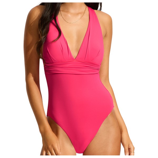 Seafolly - Women's Collective Cross Back One Piece - Badeanzug Gr 10 rosa von Seafolly