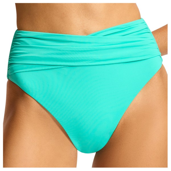 Seafolly - Women's Collective High Waist Wrap Front Pant - Bikini-Bottom Gr 16 türkis von Seafolly