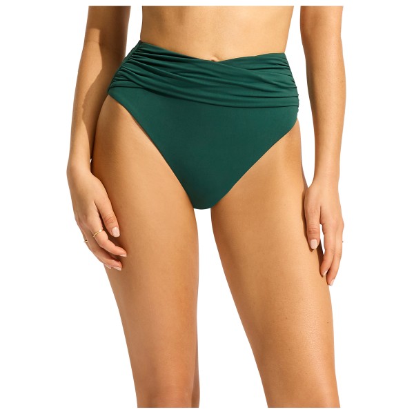 Seafolly - Women's Collective High Waist Wrap Front Pant - Bikini-Bottom Gr 6 bunt von Seafolly