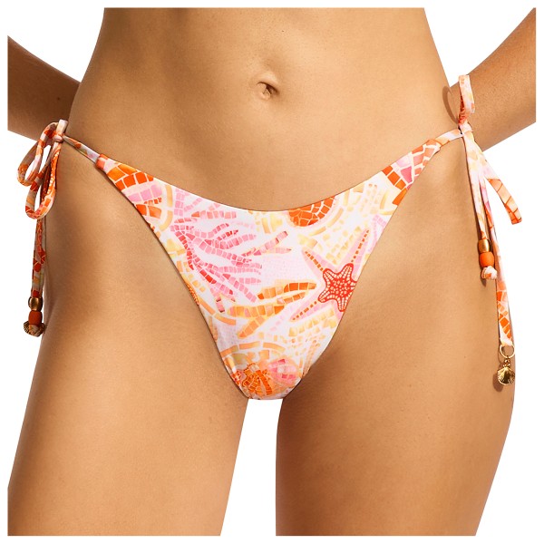 Seafolly - Women's La Mer Tie Side Rio Pant - Bikini-Bottom Gr 18 orange von Seafolly