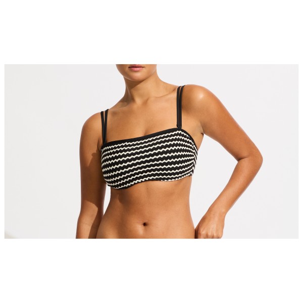 Seafolly - Women's Mesh Effect DD Tank Bra - Bikini-Top Gr 34 weiß von Seafolly