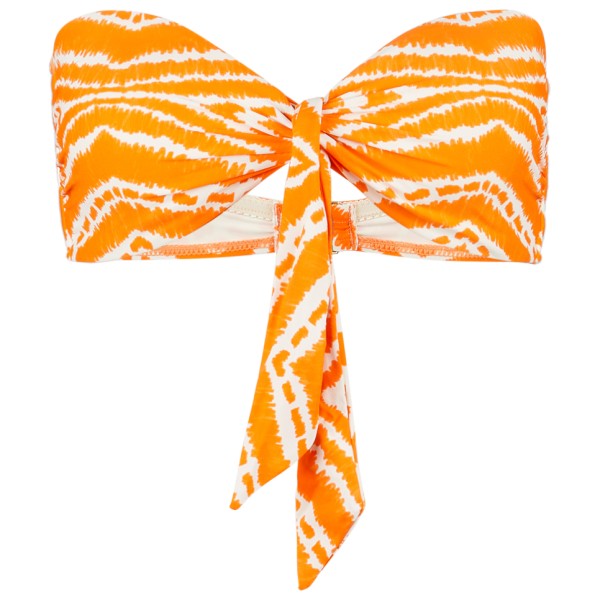 Seafolly - Women's Zanzibar Twist Tie Front Bandeau - Bikini-Top Gr 14 orange von Seafolly