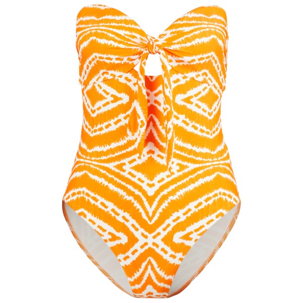 Seafolly - Women's Zanzibar Twist Tie Front One Piece - Badeanzug Gr 10;8 grau;orange von Seafolly