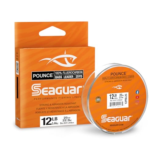 Seaguar Pounce Bass Fluorocarbon Angelschnur, 5,4 kg, 22 m – 12PBL25 von Seaguar