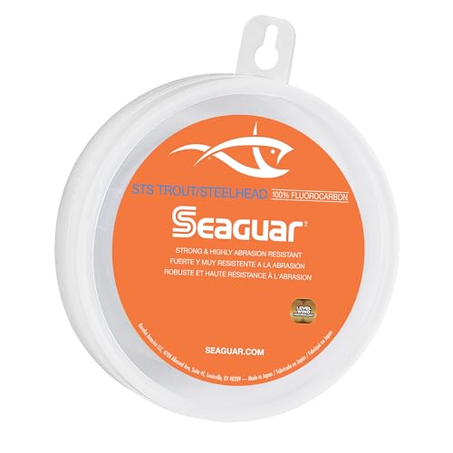 Seaguar Unisex-Erwachsene STS-Trout/Steelhead Angelschnurvorfach aus 100% Fluorkohlenstoff, farblos, 4lbs/100yds Seaguar Unisex-Erwachsene STS-Trout/Steelhead Angelschnurvorfach aus 100% Fluorkohlenstoff, farblos, 4lbs/100yds von Seaguar