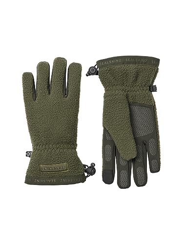 Sealskinz Hoveton Handschuhe aus Sherpa-Fleece, wasserdicht, für kalte Witterung, olivgrün, Größe XL Sealskinz Hoveton Handschuhe aus Sherpa-Fleece, wasserdicht, für kalte Witterung, olivgrün, Größe XL von SealSkinz