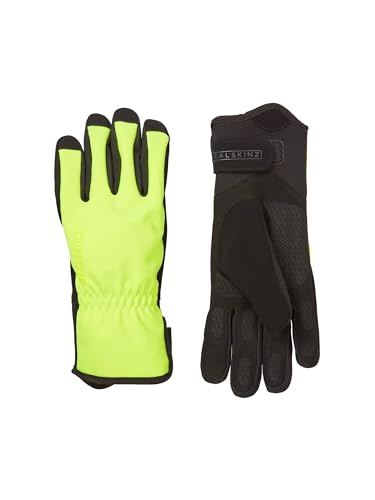 SEALSKINZ Bodham Damen Fahrradhandschuh, wasserdicht, für jedes Wetter, Neongelb, Größe S, Neongelb, 36 von SealSkinz