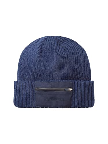 SEALSKINZ Unisex Colby Waterproof Zipped Pocket Knitted Beanie-Mütze, Blau, L-XL EU SEALSKINZ Unisex Colby Waterproof Zipped Pocket Knitted Beanie-Mütze, Blau, L-XL EU von SealSkinz