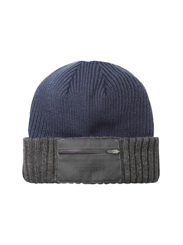 SealSkinz Colby wasserdichte Strickmütze mit Reißverschluss, Marineblau, XXL, Wintermütze, Marineblau, 62 SealSkinz Colby wasserdichte Strickmütze mit Reißverschluss, Marineblau, XXL, Wintermütze, Marineblau, 62 von SealSkinz