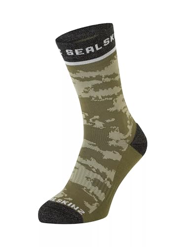 SEALSKINZ Jacquard-Aktivsocke Reepham, mittellang, olivgrün, L SEALSKINZ Jacquard-Aktivsocke Reepham, mittellang, olivgrün, L von SealSkinz