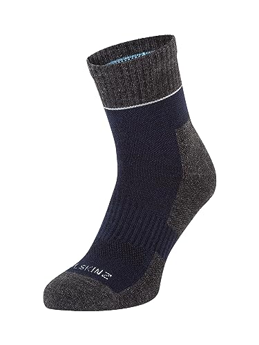 SEALSKINZ Morston Solo Allwetter-Socken, schnell trocknend, marineblau-graumeliert-cremefarben, Größe S SEALSKINZ Morston Solo Allwetter-Socken, schnell trocknend, marineblau-graumeliert-cremefarben, Größe S von SealSkinz