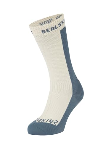 SEALSKINZ Starston wasserdichte Unisex-Socken für kaltes Wetter, mittellang, cremefarben, Größe S SEALSKINZ Starston wasserdichte Unisex-Socken für kaltes Wetter, mittellang, cremefarben, Größe S von SealSkinz