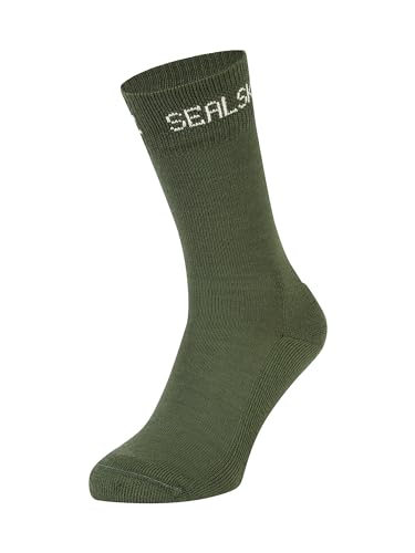 SEALSKINZ Suffield Solo Unisex-Socke aus Merinowolle, olivgrün, M SEALSKINZ Suffield Solo Unisex-Socke aus Merinowolle, olivgrün, M von SealSkinz