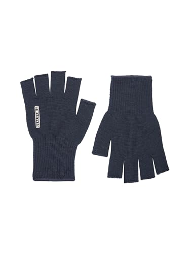 SEALSKINZ Thornham Unisex Solo Nicht Wasserdichter Halbfingerhandschuh aus Merinowolle | Outdoor Handschuhe | Einheitsgröße | Marineblau von SealSkinz