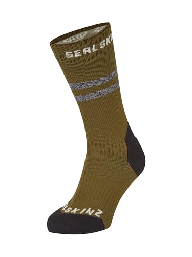 SEALSKINZ Unisex, wasserfest, für kaltes Wetter, mittellang, mit Runton wasserdichtem kaltem Wetter, mittellange Socken mit Hydrostop, olivgrün, S SEALSKINZ Unisex, wasserfest, für kaltes Wetter, mittellang, mit Runton wasserdichtem kaltem Wetter, mittellange Socken mit Hydrostop, olivgrün, S von SealSkinz