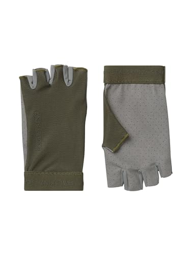 SEALSKINZ Brinton Fingerlose Handschuhe, mit perforierter Handfläche, für Kaltwetter, olivgrün, Größe L von SealSkinz