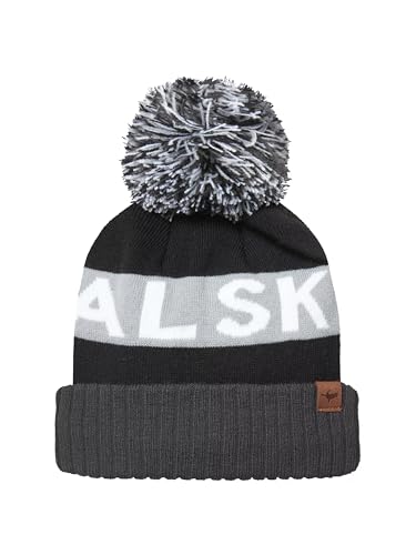 SEALSKINZ Water Repellent Bobble Hat Foulden Wasserabweisende Bommelmütze, Schwarz/Grau/Weiß/Schwarz, S/M SEALSKINZ Water Repellent Bobble Hat Foulden Wasserabweisende Bommelmütze, Schwarz/Grau/Weiß/Schwarz, S/M von SealSkinz