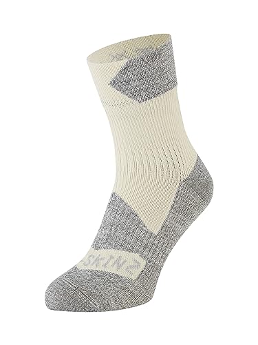 SealSkinz Unisex Bircham Wasserdichte Allwetter-Socken - Cremefarben, S SealSkinz Unisex Bircham Wasserdichte Allwetter-Socken - Cremefarben, S von SealSkinz