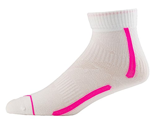 SealSkinz Damen Road Aero Knöchel Socken Weiß weiß/rosa L/XL von SealSkinz