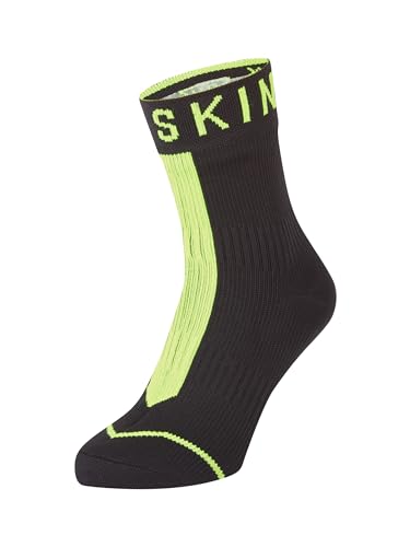 Sealskinz Unisex Allwetter Wasserdichte Socken mit Hydrostop – Knöchellang, Schwarz, S von SealSkinz