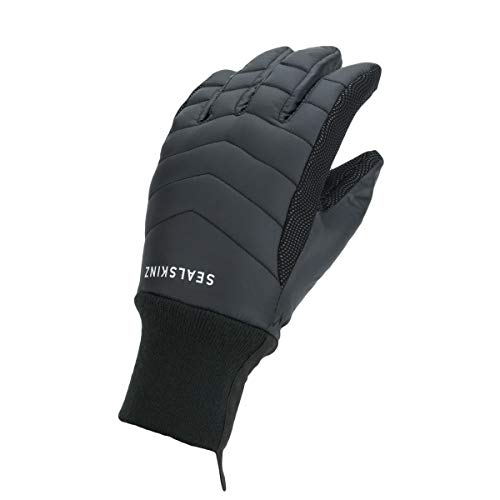 SealSkinz Unisex Allwetter Wasserdichter Leichtgewichtiger Isolierter Handschuh – Schwarz, L von SealSkinz