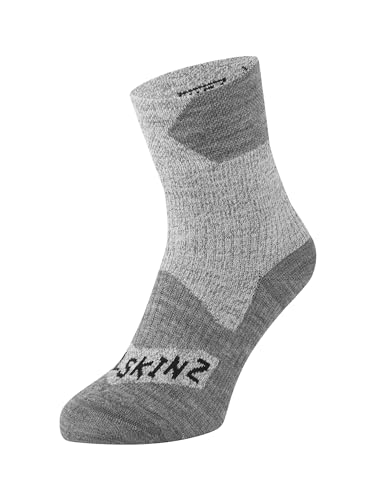 Sealskinz Unisex Allwetter Wasserdichte Socken – Knöchellang, Grau, L von SealSkinz