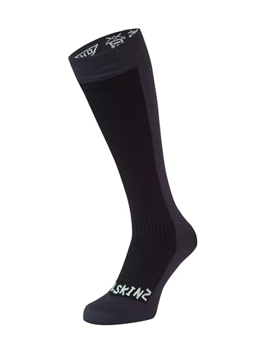 SEALSKINZ Unisex Kaltes Wasser Wasserdichte Socken , Schwarz/ Grau, S von SealSkinz