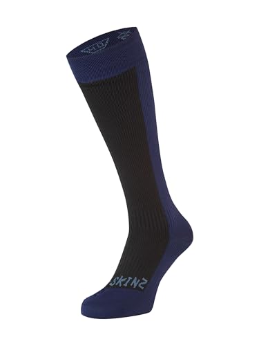 SEALSKINZ Unisex Kaltes Wasser Wasserdichte Socken , Schwarz/ Blau, XL von SealSkinz