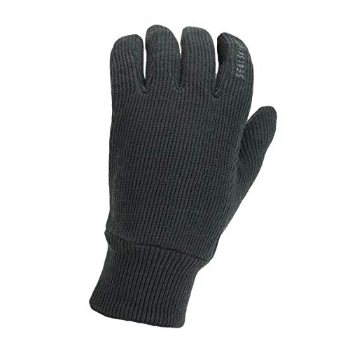 SealSkinz Unisex Windproof All-weather Knitted Glove, Grau, S EU von SealSkinz