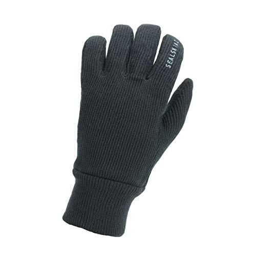 SealSkinz Unisex Windproof All-weather Knitted Glove, Grau, S EU von SealSkinz