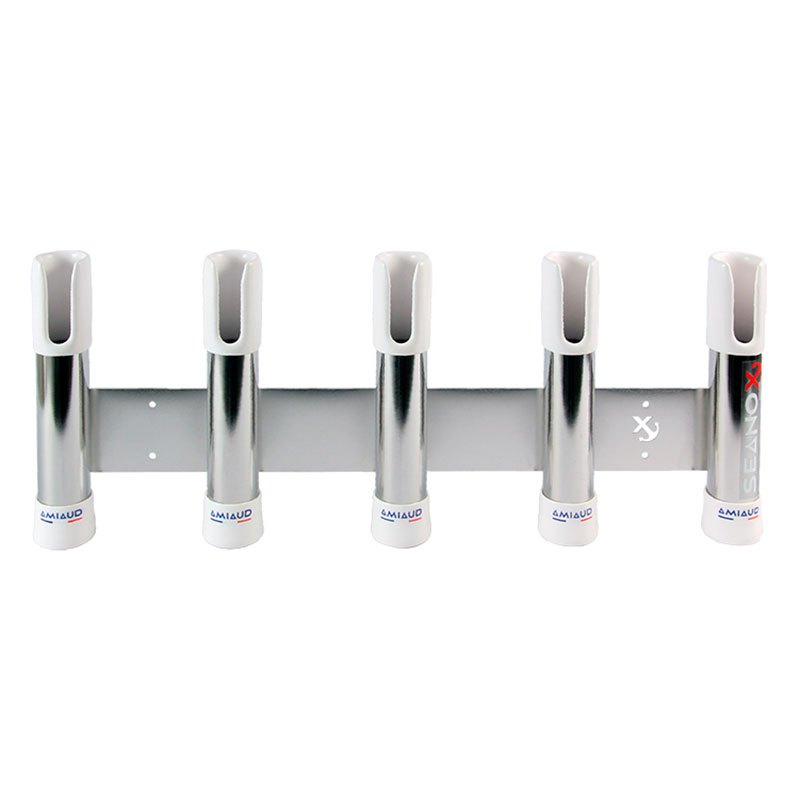 Seanox Stainless Steel 5 Rods Open Rod Holder With White Rubber Silber Seanox Stainless Steel 5 Rods Open Rod Holder With White Rubber Silber von Seanox