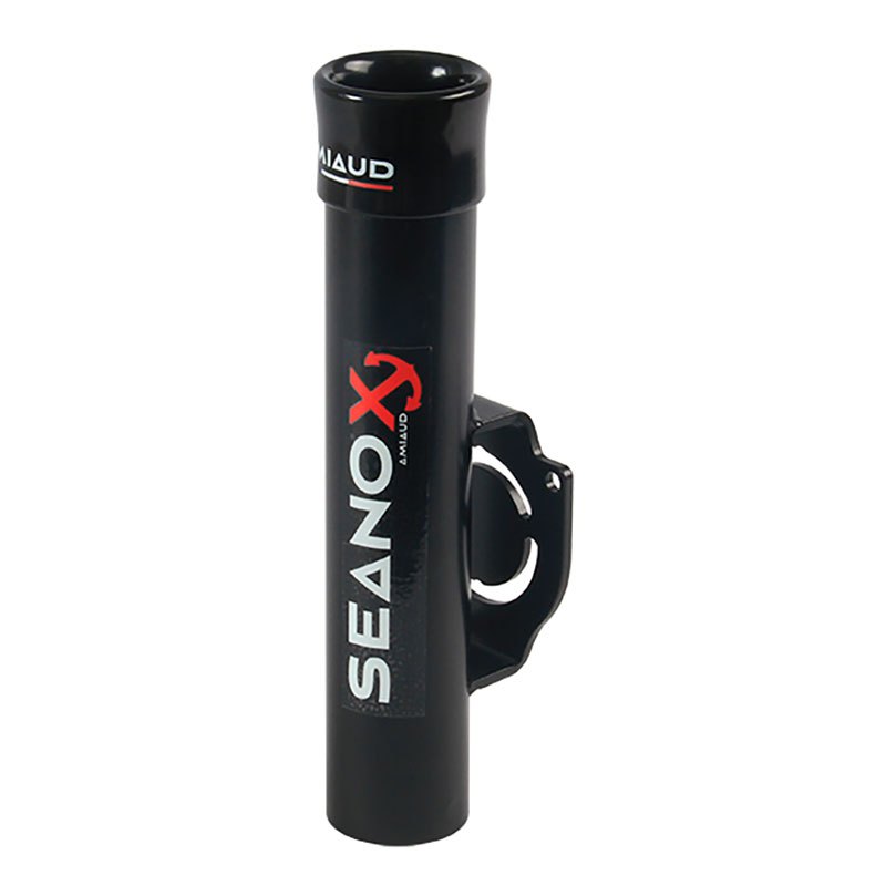 Seanox Black Closed Stainless Steel Rod Holder Schwarz von Seanox