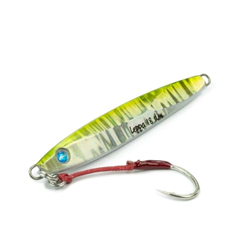 Leppa 18 Slim – Jig – Colore Green – 18 g Leppa 18 Slim – Jig – Colore Green – 18 g von Seaspin