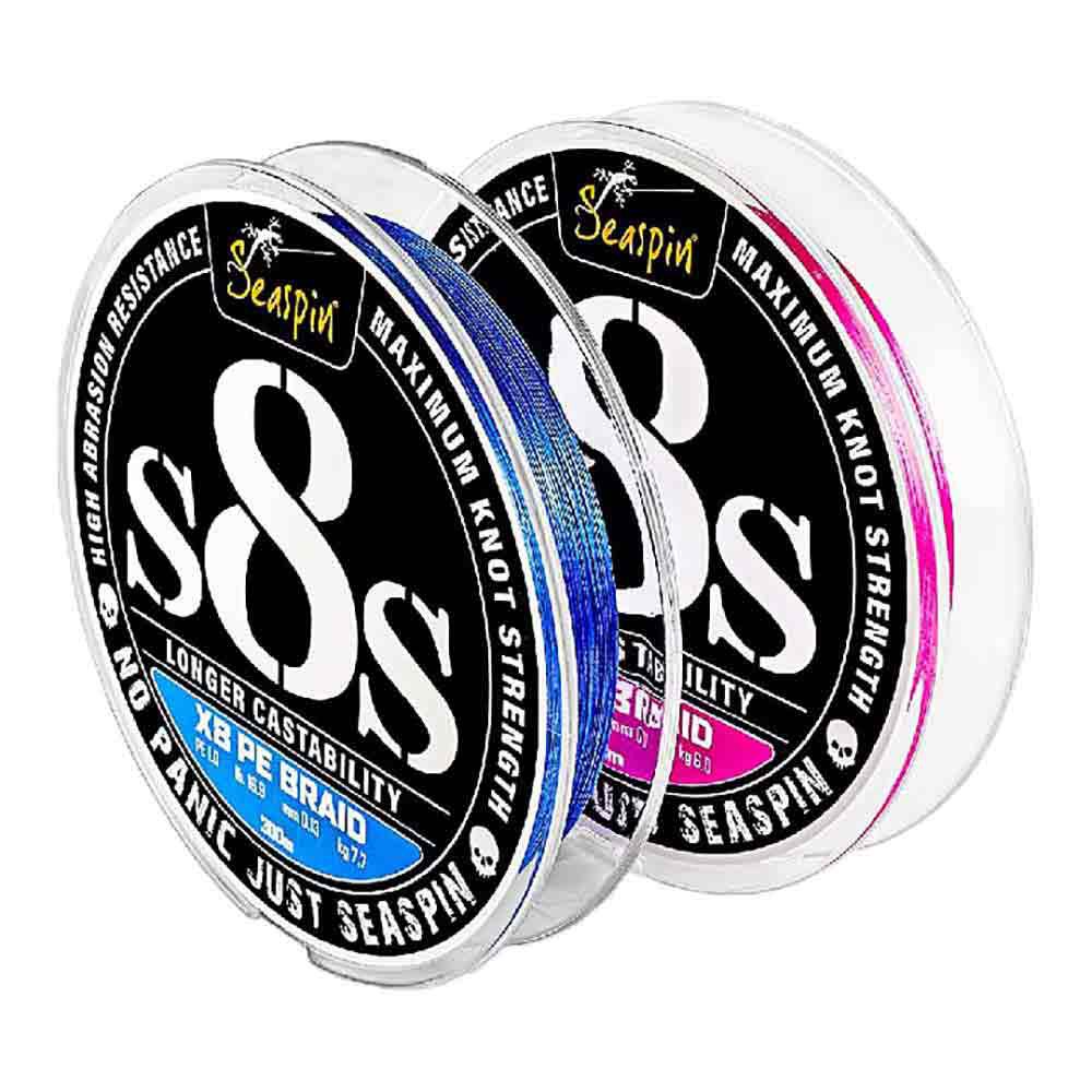 Seaspin S8s X8 Braided Line 150 M Weiß 0.130 mm von Seaspin