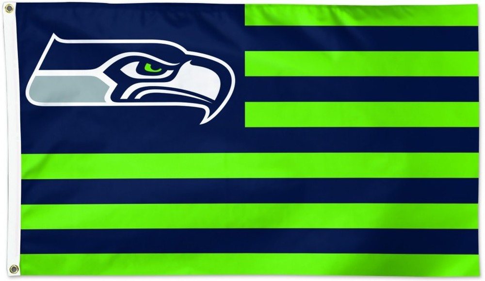 Seattle Seahawks Fahne Flagge AMERICANA 91cmx152cm Seattle Seahawks Fahne Flagge AMERICANA 91cmx152cm von Seattle Seahawks