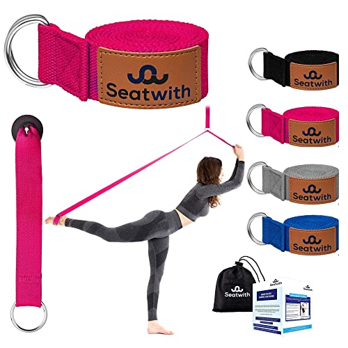 Seatwith Yoga-Gurt mit Metall-D-Schnalle | Yoga-Band 200x4cm | Dehnungsband für beste Dehnen | Yoga Stretching Band | Yogagurt + Tasche & Training PDF Seatwith Yoga-Gurt mit Metall-D-Schnalle | Yoga-Band 200x4cm | Dehnungsband für beste Dehnen | Yoga Stretching Band | Yogagurt + Tasche & Training PDF von Seatwith