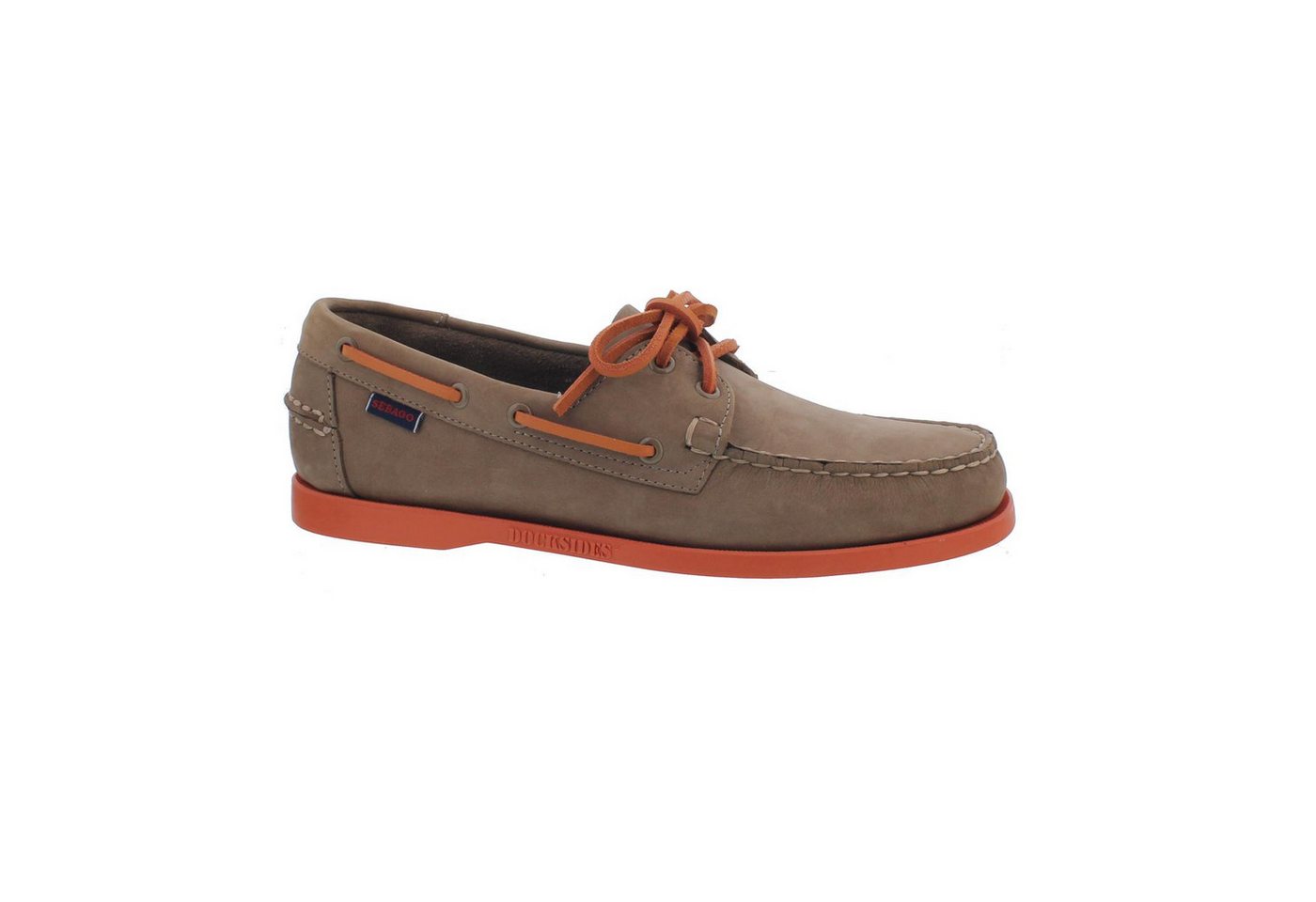 Sebago Sebago Docksides, Nubuck, Brown Taupe / Orange, Men 7000GA0-A70 Bootsschuh Sebago Sebago Docksides, Nubuck, Brown Taupe / Orange, Men 7000GA0-A70 Bootsschuh von Sebago