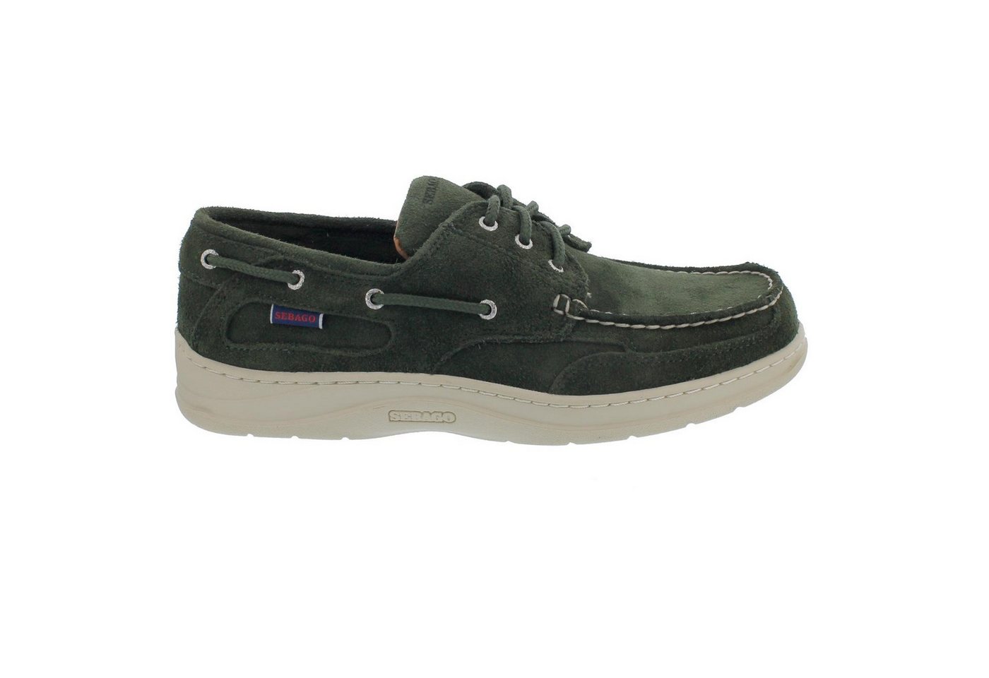 Sebago Sebago Scotty, Veloursleder, Green, Wechselfußbett, 71131QW-909 Bootsschuh Sebago Sebago Scotty, Veloursleder, Green, Wechselfußbett, 71131QW-909 Bootsschuh von Sebago