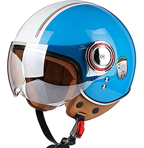 Sommer Vintage Motorrad Open Face Jethelme Scooter-Helm Vintage Roller Helm Damen Herren Retro Elektrischer Halbhelm mit Sonnenblende Jet-Helm für Cruiser Motobike ECE Approved 4,M Sommer Vintage Motorrad Open Face Jethelme Scooter-Helm Vintage Roller Helm Damen Herren Retro Elektrischer Halbhelm mit Sonnenblende Jet-Helm für Cruiser Motobike ECE Approved 4,M von Sebasty