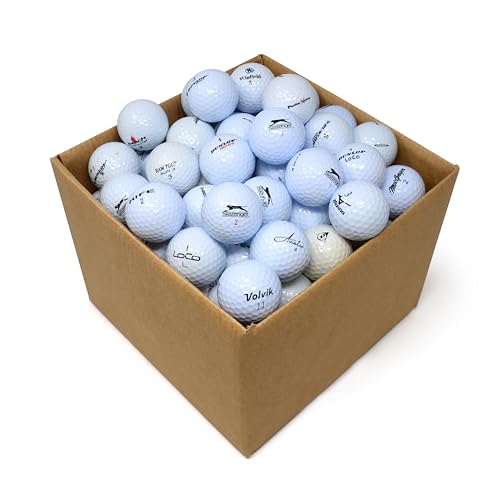 Second Chance Golf Lakeballs, 100 Gemischt Distance Golf Balls, Recycelte Grade A Weiße, Gebrauchte Golfbälle für Alle Golfer von Second Chance