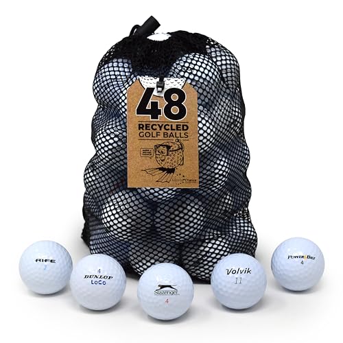 Second Chance Golf Lakeballs, 48 Gemischt Distance Golf Balls, Recycelte Grade A Weiße, Gebrauchte Golfbälle für Alle Golfer Second Chance Golf Lakeballs, 48 Gemischt Distance Golf Balls, Recycelte Grade A Weiße, Gebrauchte Golfbälle für Alle Golfer von Second Chance