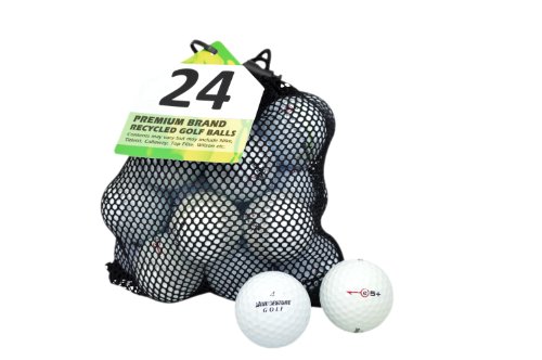Second Chance Golfbälle 24 Bridgestone Lake B-Qualität, weiß, PRA-24-MESH-BRI-B von Second Chance